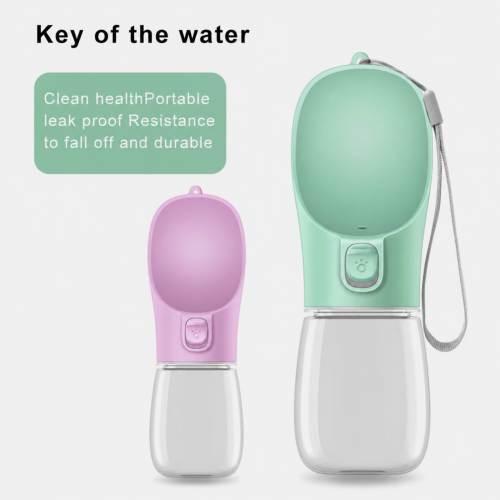 Pet Water Bottle Cup Drinking Travel Outdoor Portable Feeder - Image 2